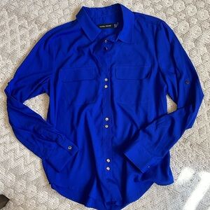 Ivanka Trump blue blouse top